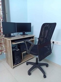 Wooden Computer Table with Office Chair Available for Sell