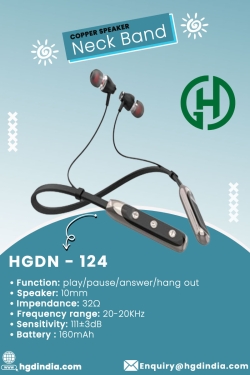 Copper Speaker Wireless Neckband Manufacturers In India | HGD INDIA